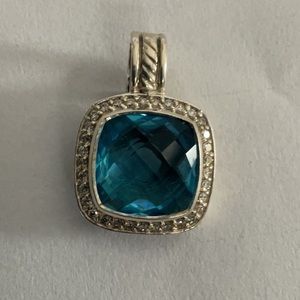 Stunning David Yurman blue topaz enhancer